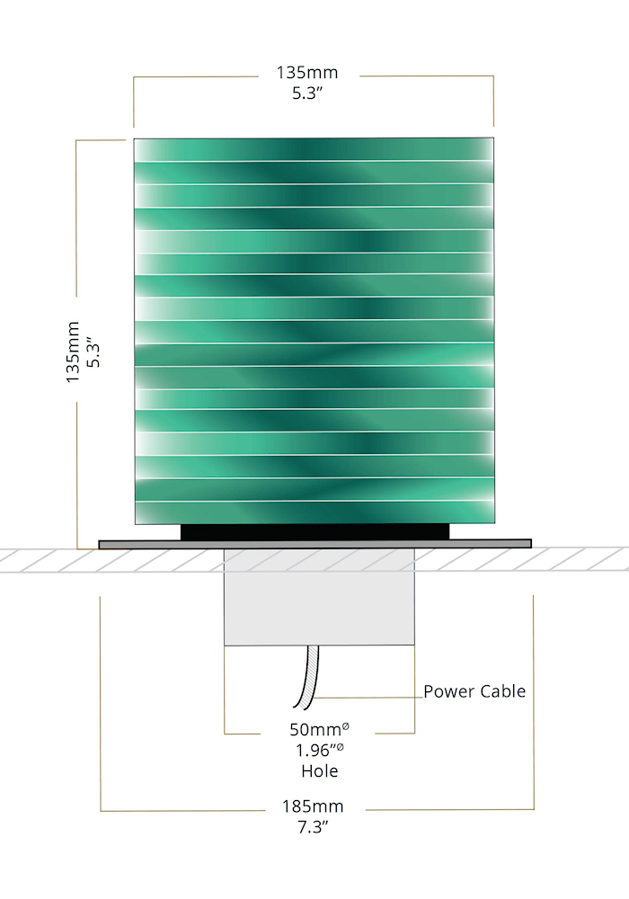 Borne lumineuse d'extérieur à LED CUBE - Adorable Eclairage